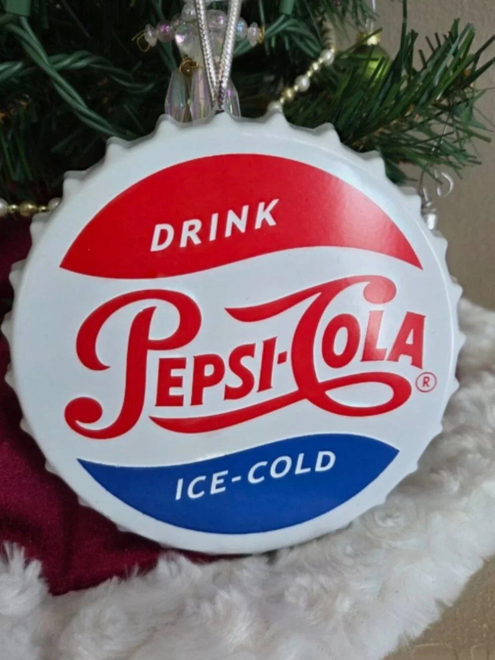 Pepsi Metal Bottle Cap Christmas Holiday 5